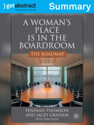 cover image of A Woman's Place Is in the Boardroom (Summary)
